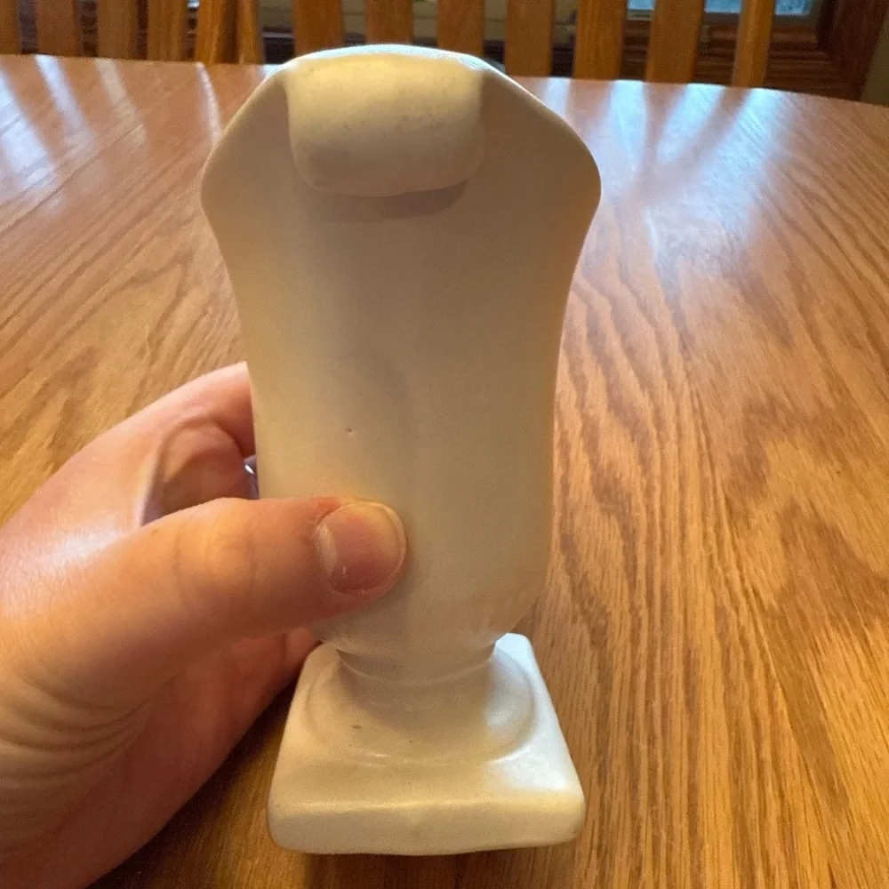 Vintage White Ceramic Decorative Urn Vase
